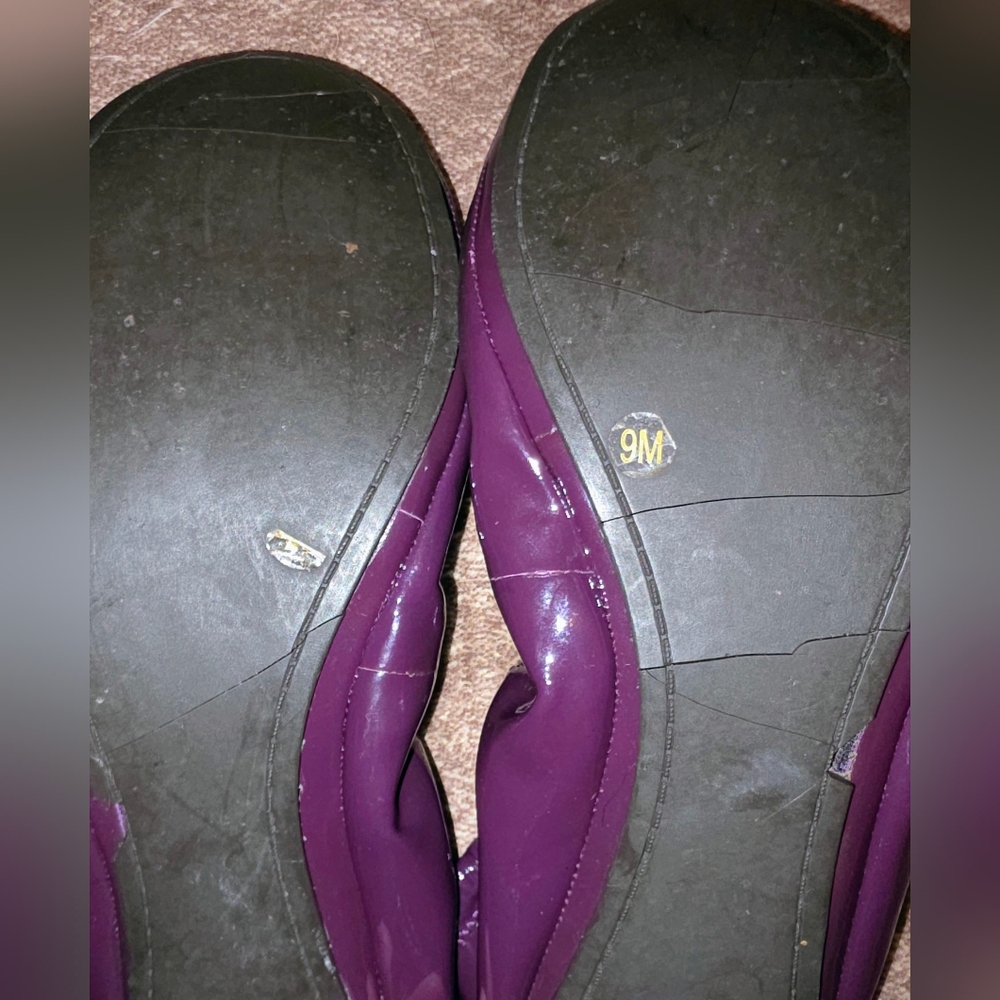 Tory Burch Glossy Purple Flats - Picture 7 of 7